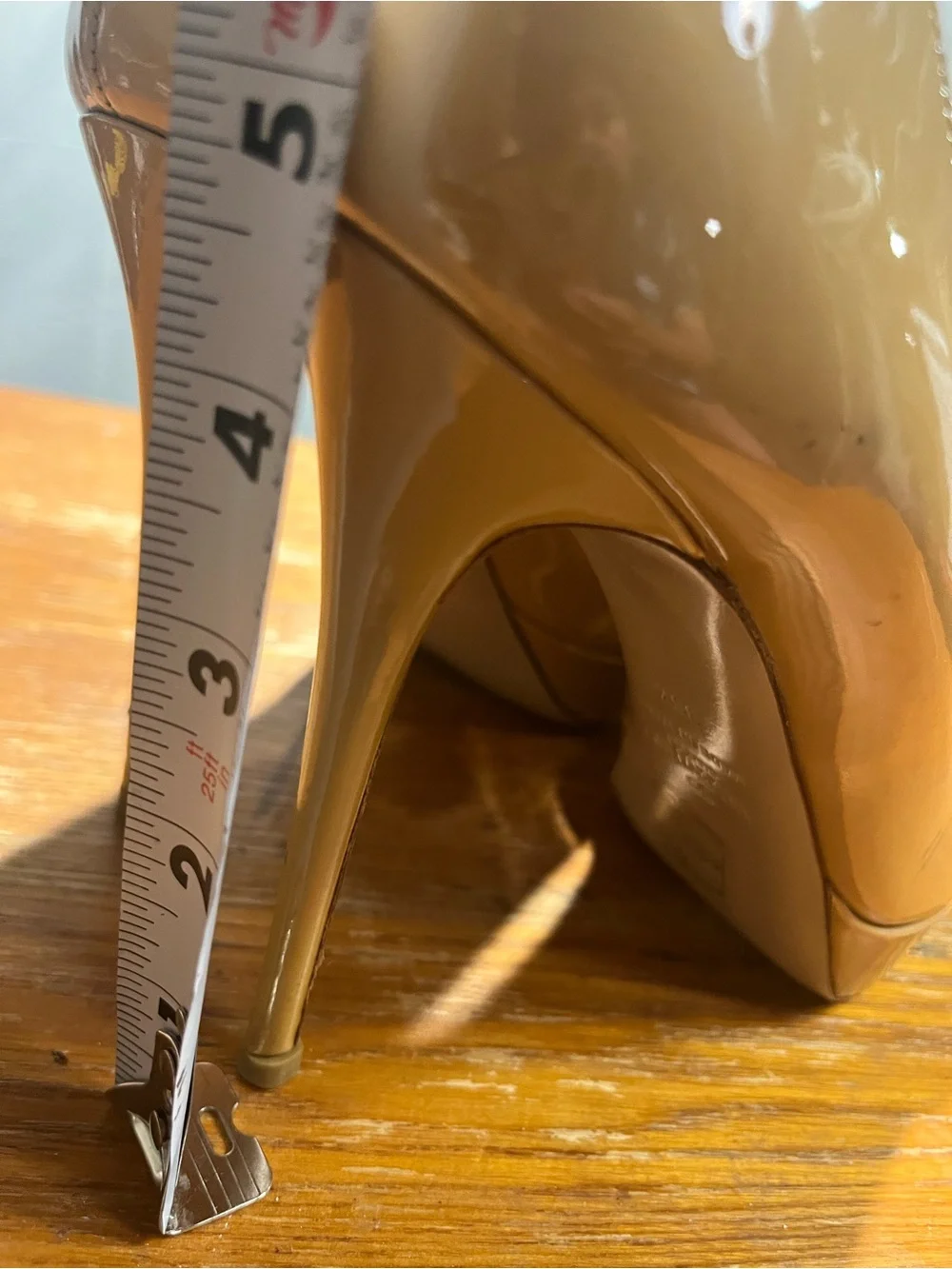 Valentino Garavani Patent Leather Couture Bow Peep-Toe Platform Pumps nude/beige